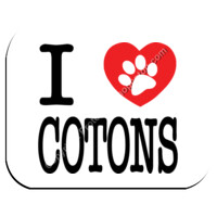 I Love Cotons Mouse Pad