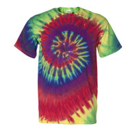 Multi-Color Spiral Short Sleeve T-Shirt